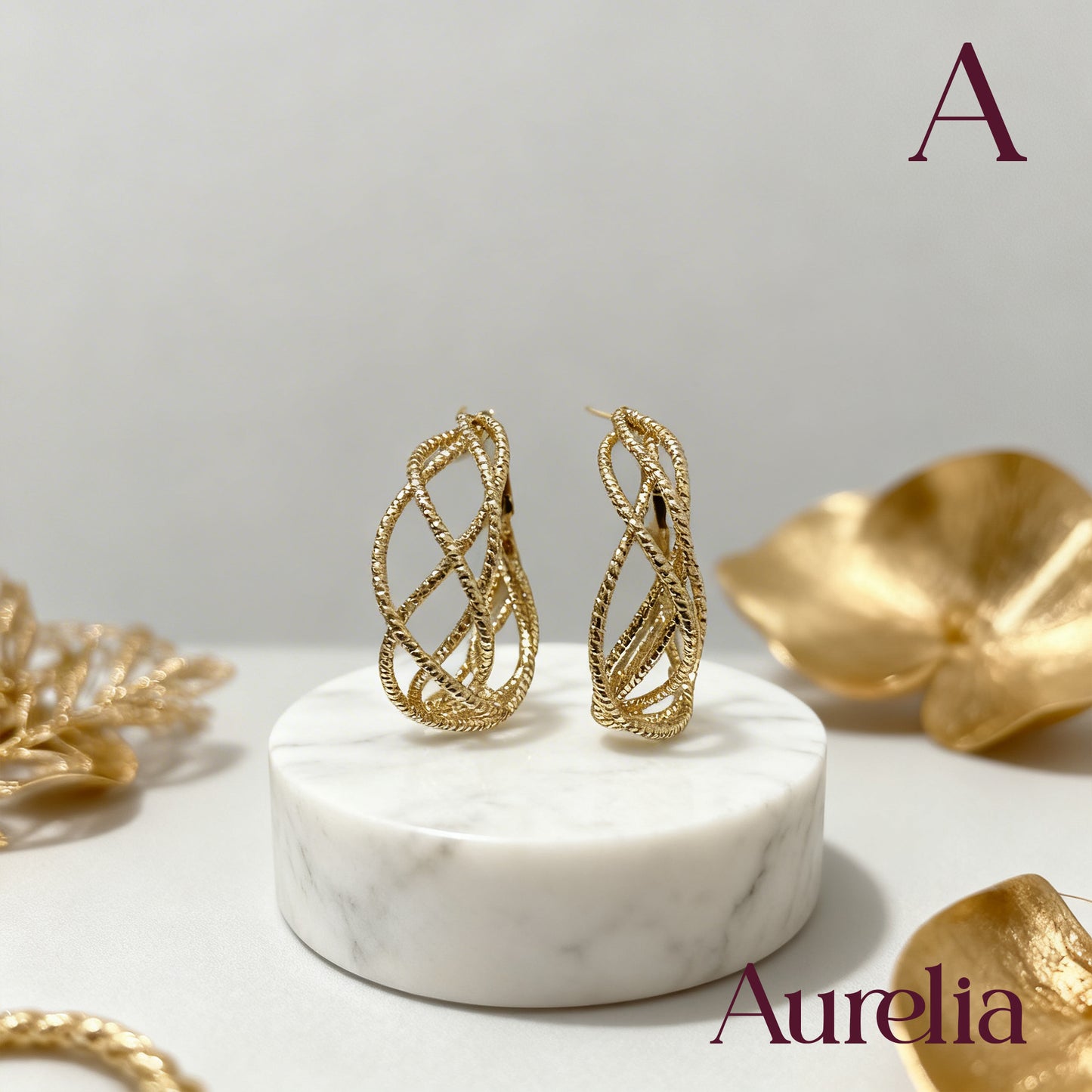 ARETES CANDONGAS ENTRELAZOS GRANDES
