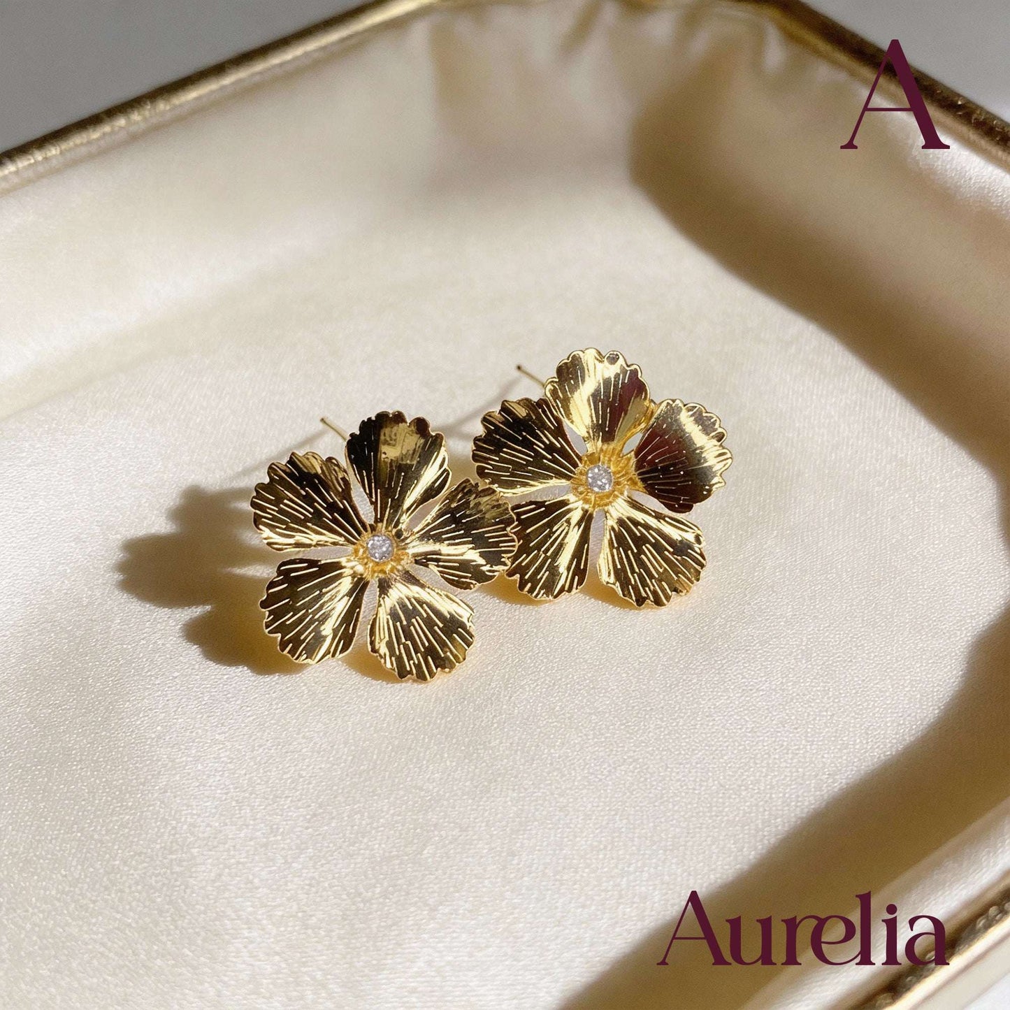 ARETES ORQUIDEA GRANDE