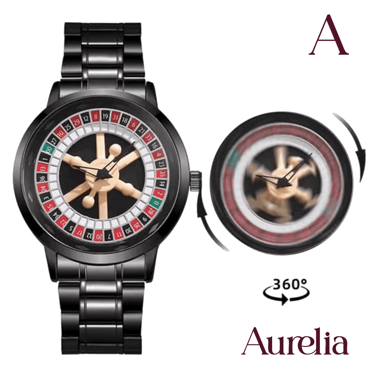 RELOJ RULETA GIRATORIO