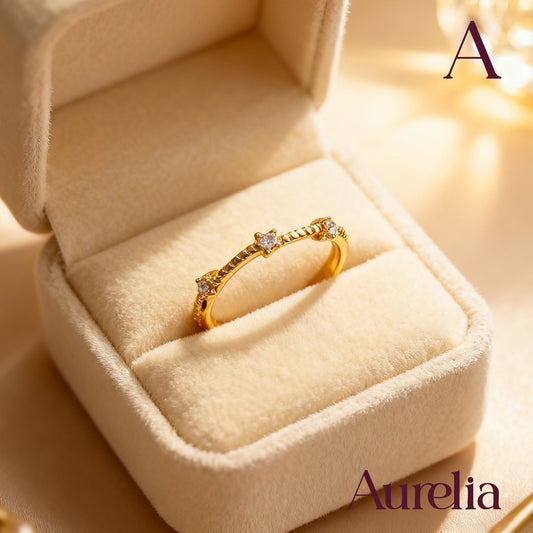 ANILLO DELGADO OLAS BRILLANTES BLANCOS