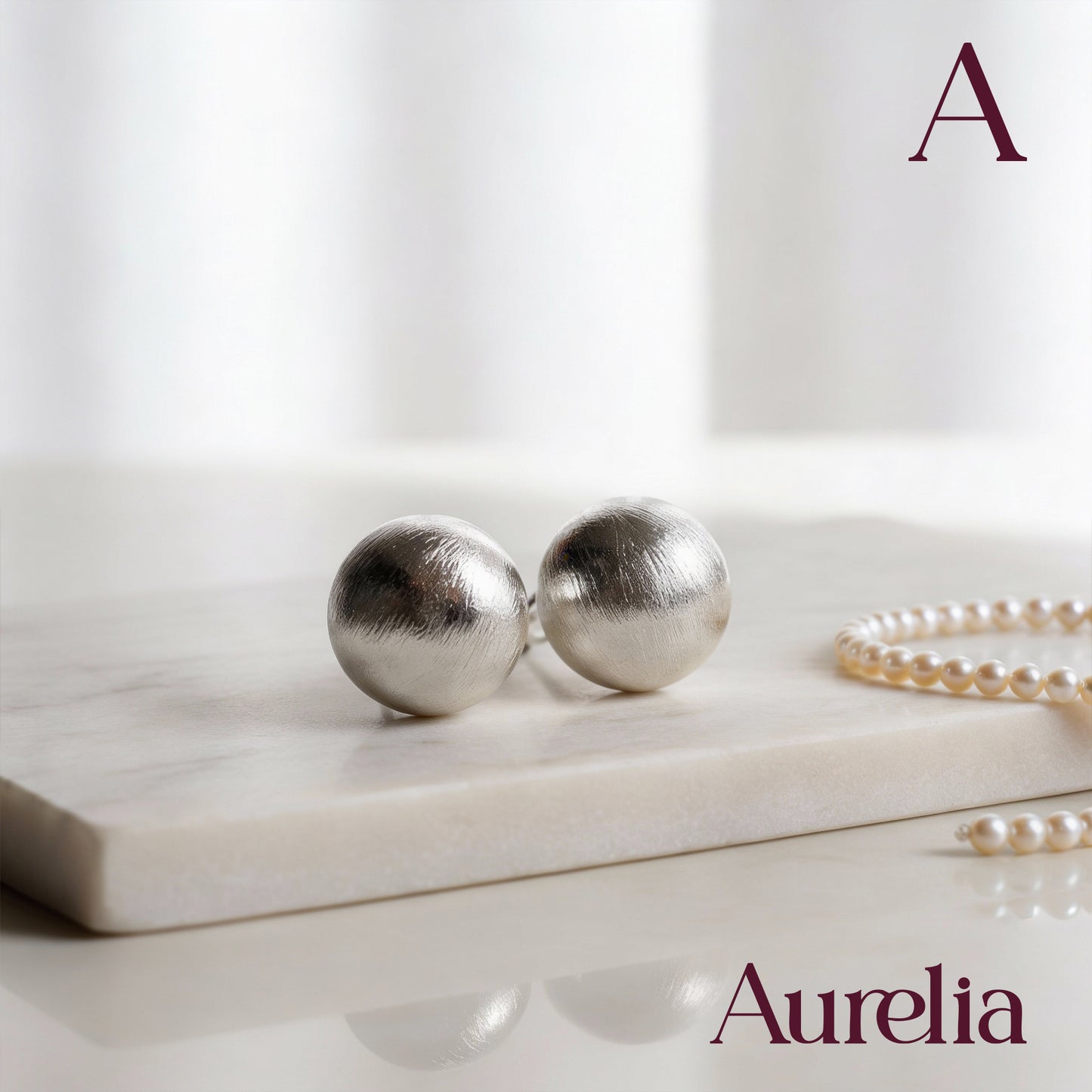 ARETES BOLA TEXTURA MIDI