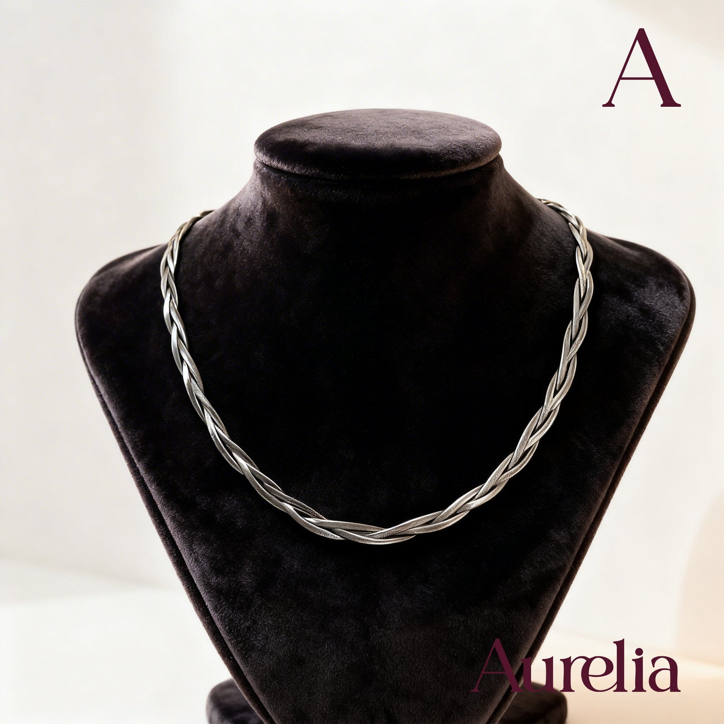 COLLAR CADENA LARGA TRENZADO