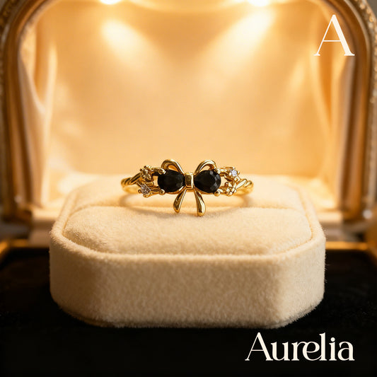 ANILLO DELGADO MOÑO NEGRO