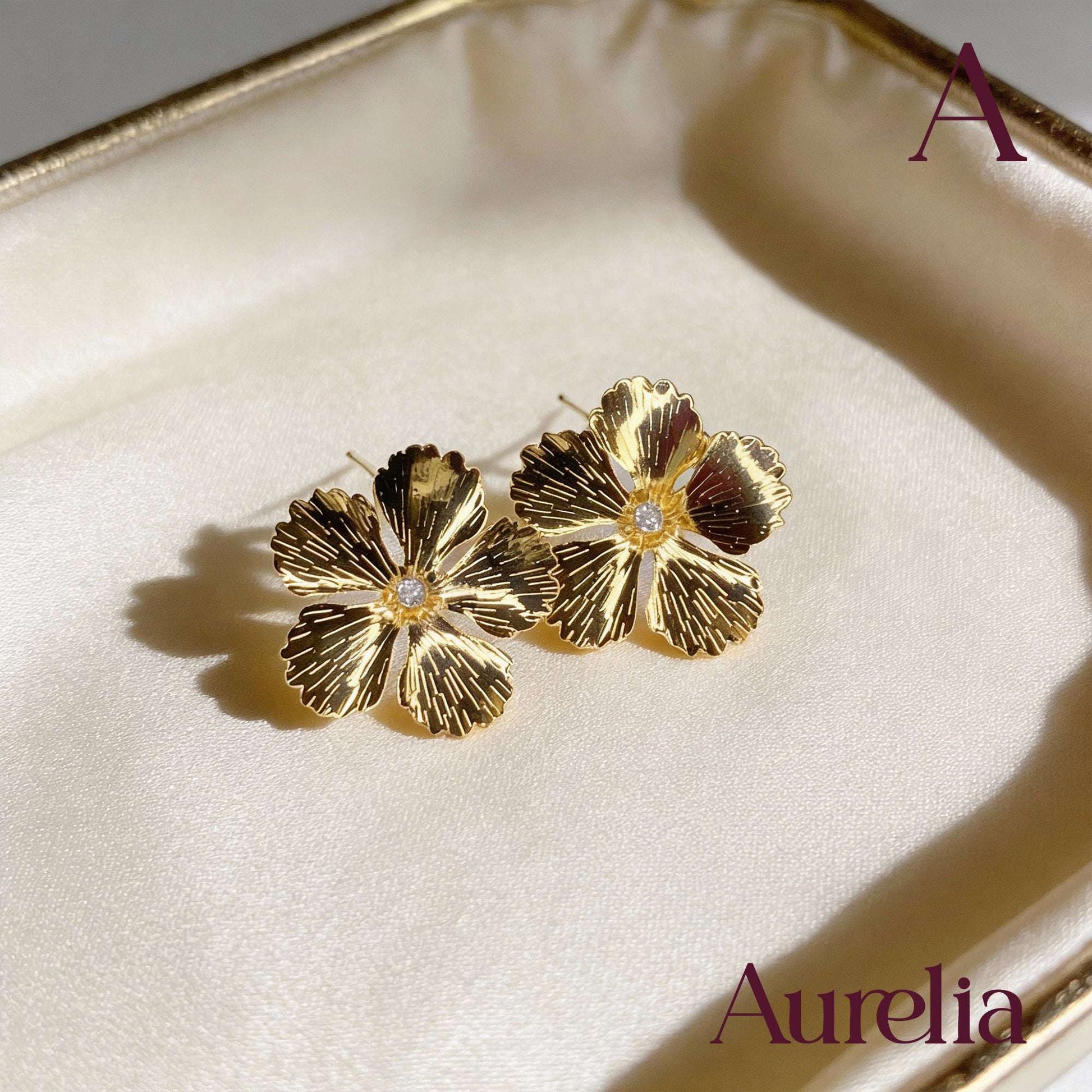 ARETES ORQUIDEA GRANDE