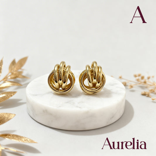 ARETES NUDO CERRADO ENLAZADO