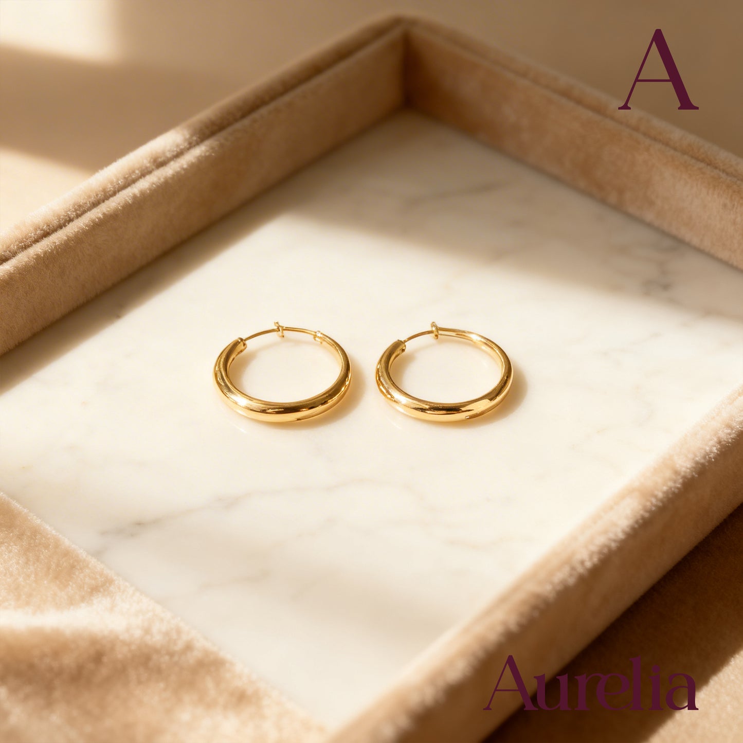 ARETES CANDONGAS OVALADAS MINI LISAS