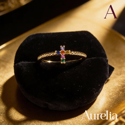 ANILLO DELGADO CRUZ MULTICOLOR