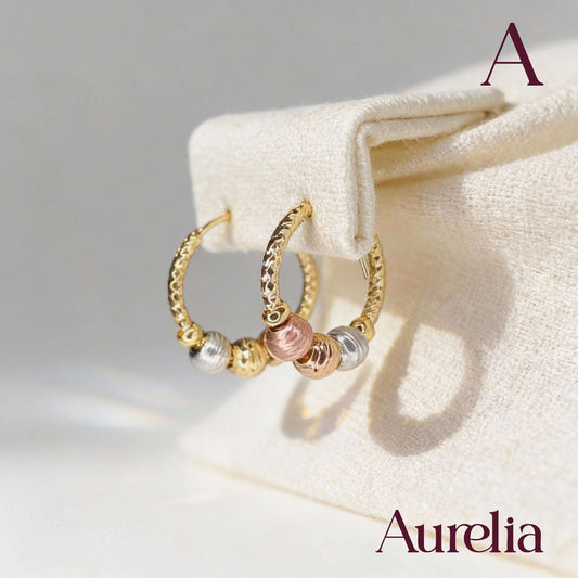 ARETES CANDONGAS MINI DIJES MULTICOLOR