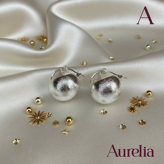 ARETES CANDONGAS BOLA TEXTURA MIDI