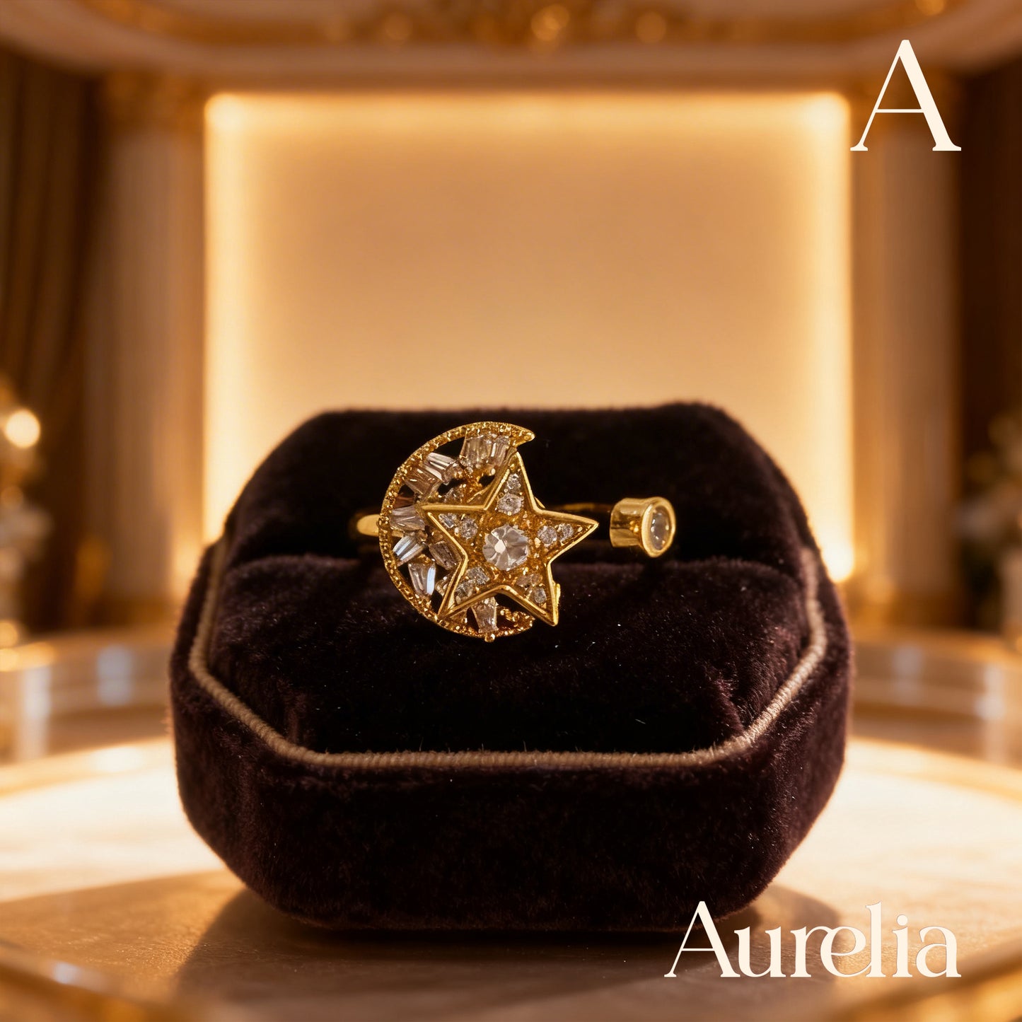 ANILLO ANTIESTRES LUNA ESTRELLA