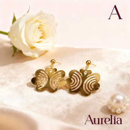 ARETES LARGOS 3 MARIPOSAS