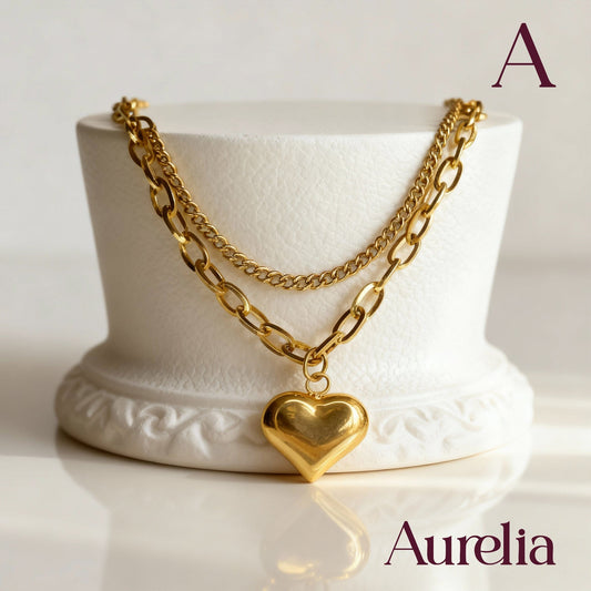 PULSERA TIRA DOBLE CORAZON