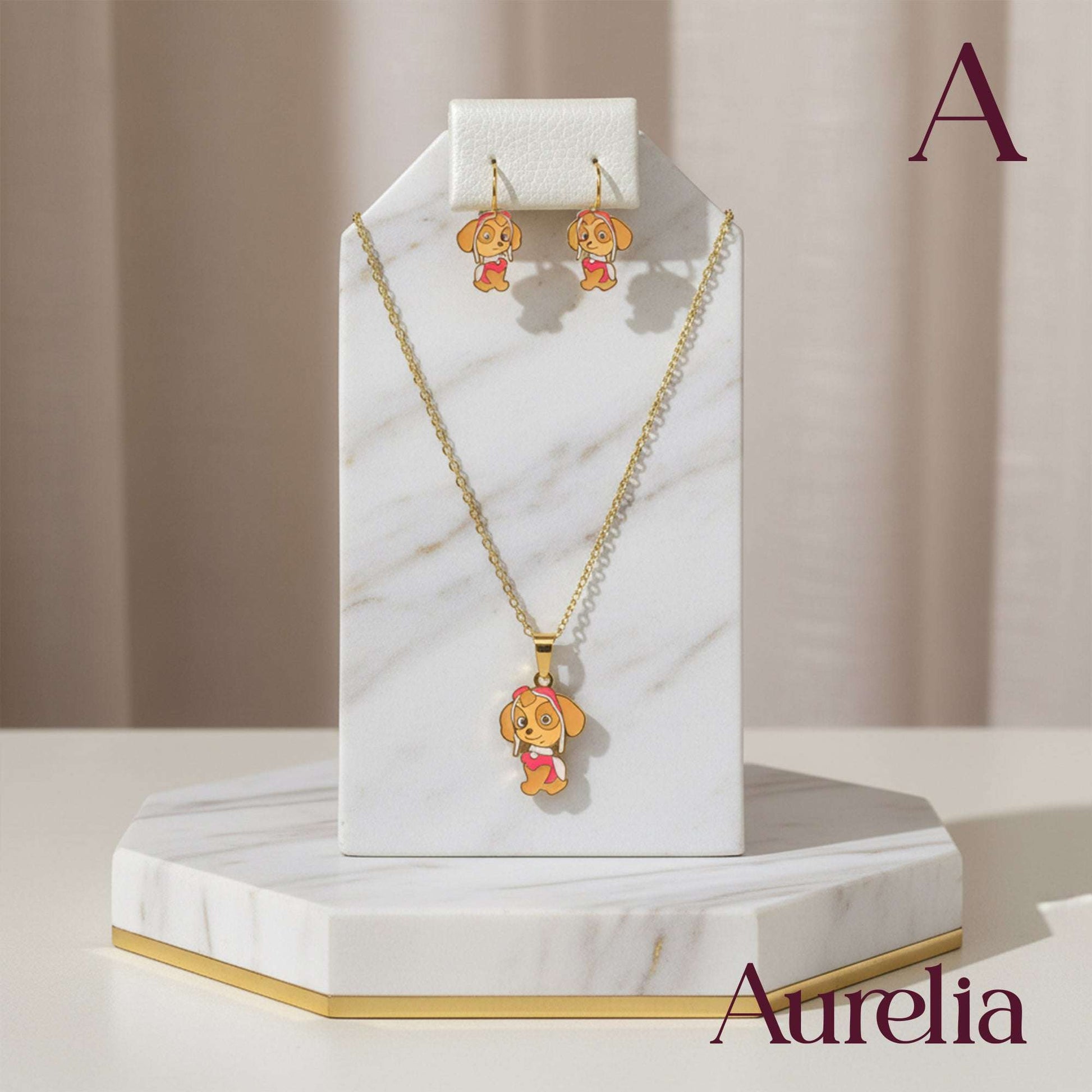 COLLAR SET ARETES SKYE