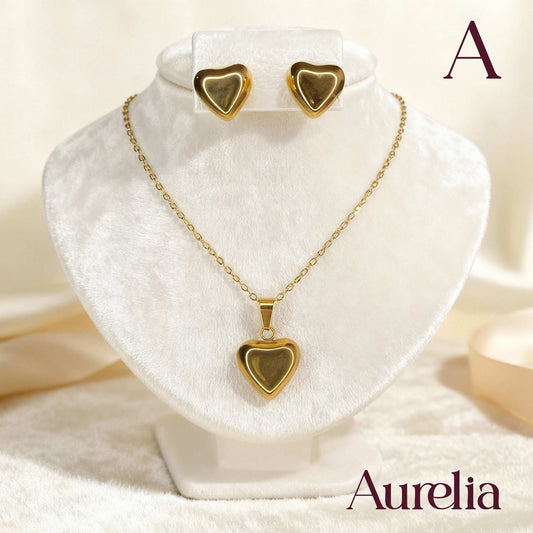 COLLAR SET TOPOS CORAZON