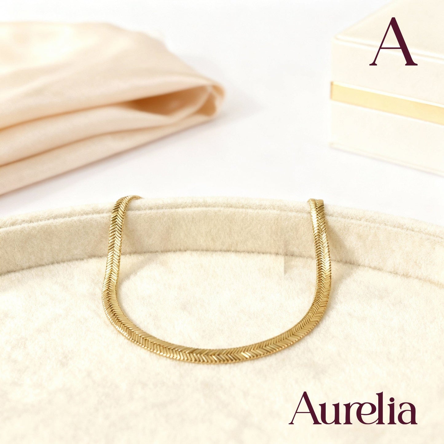 COLLAR CADENA LARGA TEJIDO