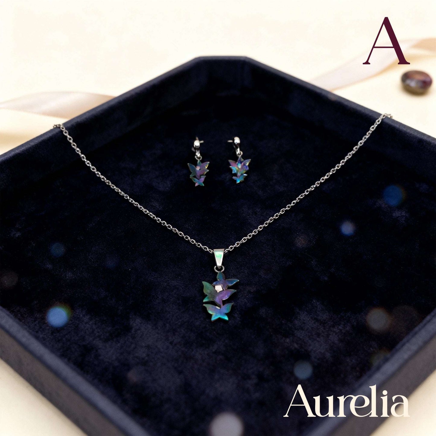 COLLAR SET TOPOS MARIPOSA