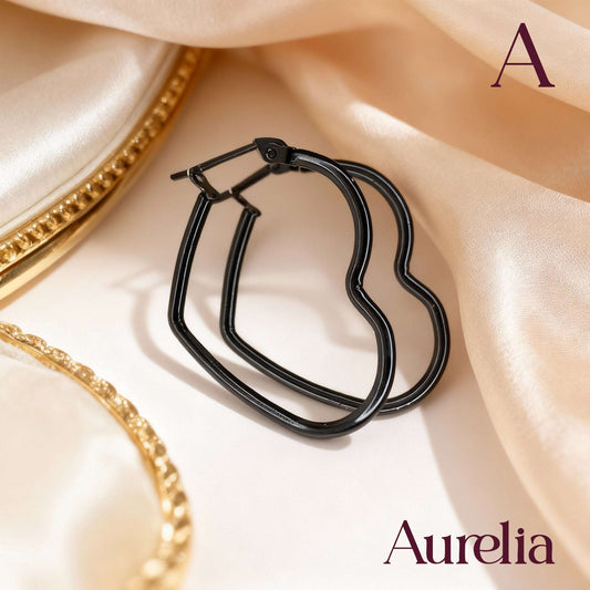 ARETES CANDONGA CORAZÓN LISAS