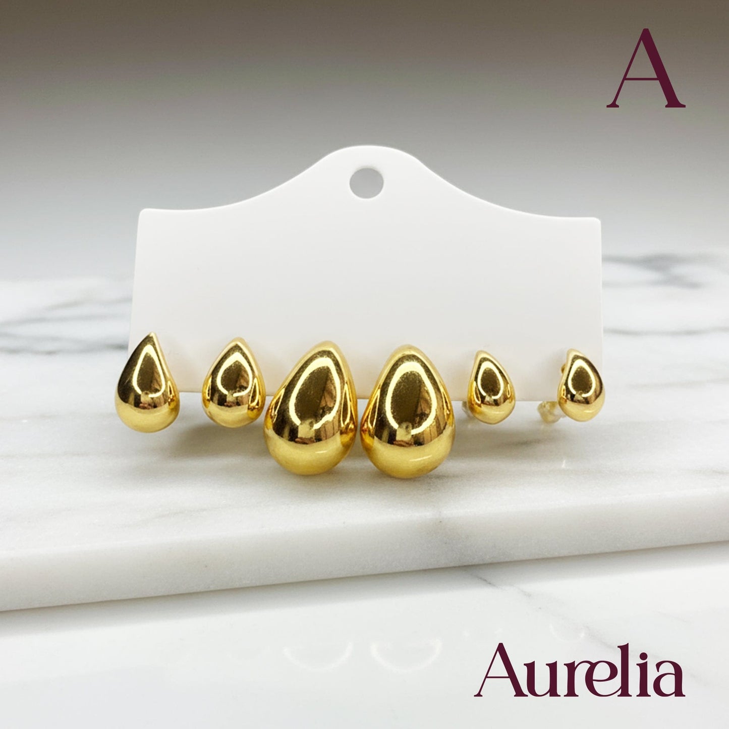 ARETES TRIO GOTA
