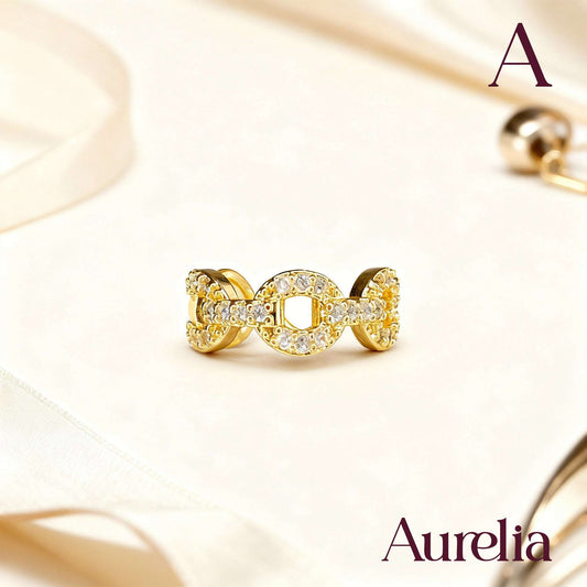 ARETES EARCUFF CIRCULOS PLATEADO