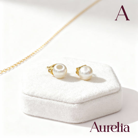 ARETES TOPOS PERLA