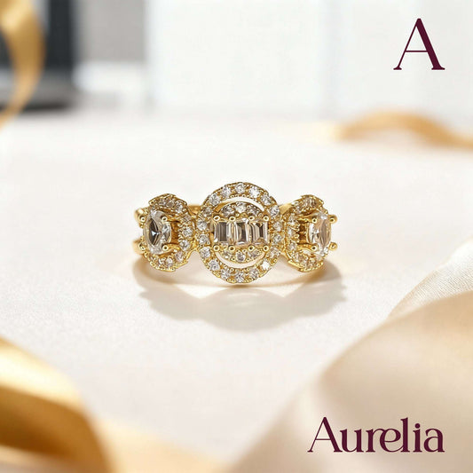 ANILLO GRUESO 3 BOLAS BRILLANTE BLANCO