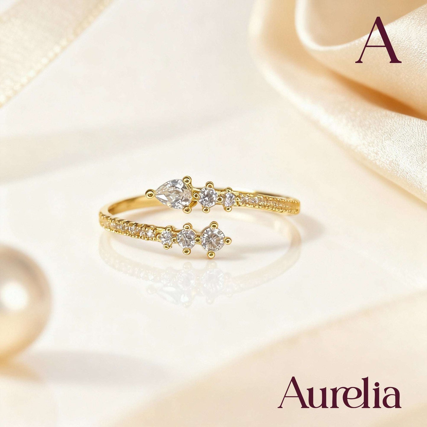 ANILLO DELGADO 6 DIAMANTES BLANCOS