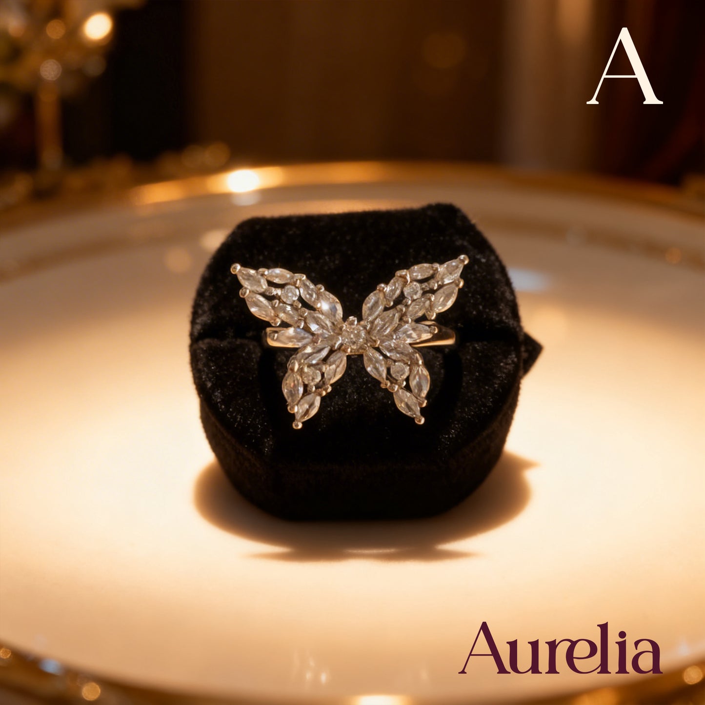 ANILLO GRUESO MARIPOSA GRANDE