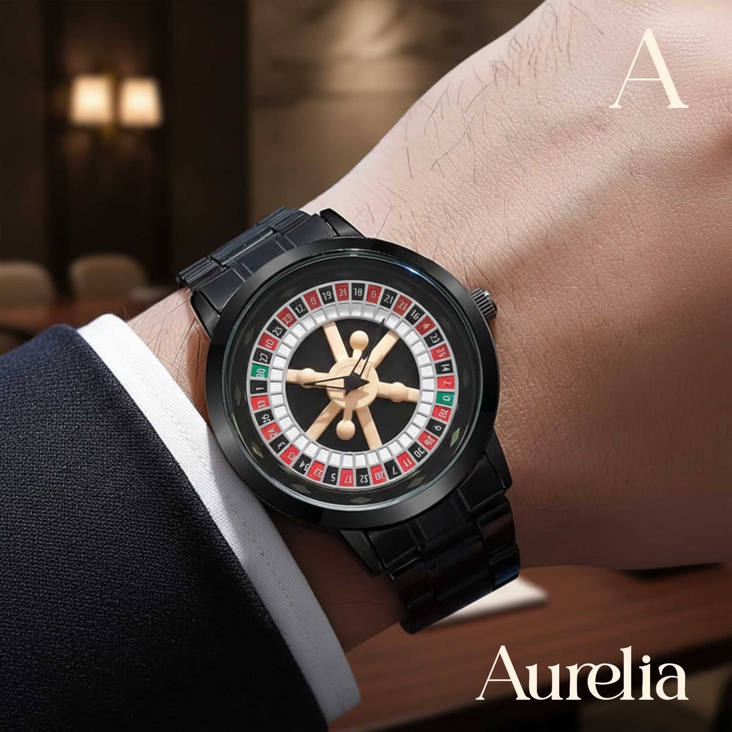 RELOJ RULETA GIRATORIO