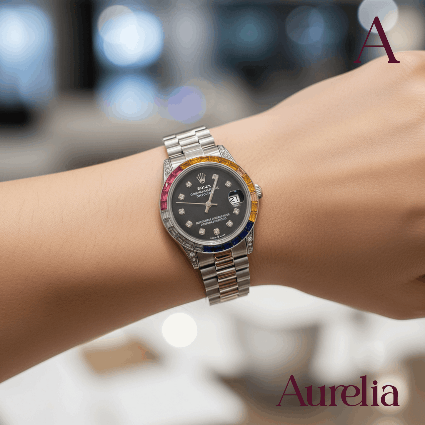 ROLEX BRILLANTES COLORES