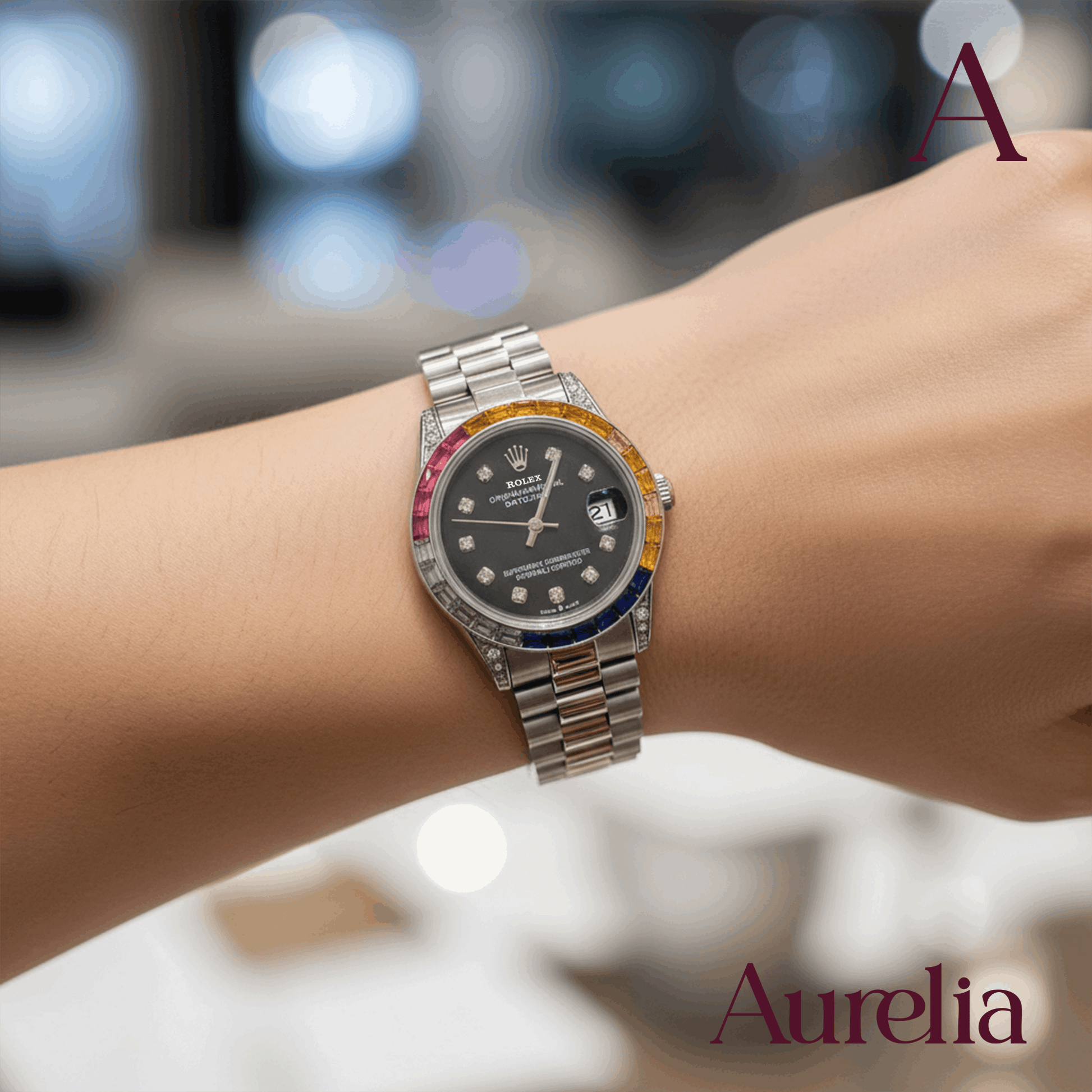 ROLEX BRILLANTES COLORES