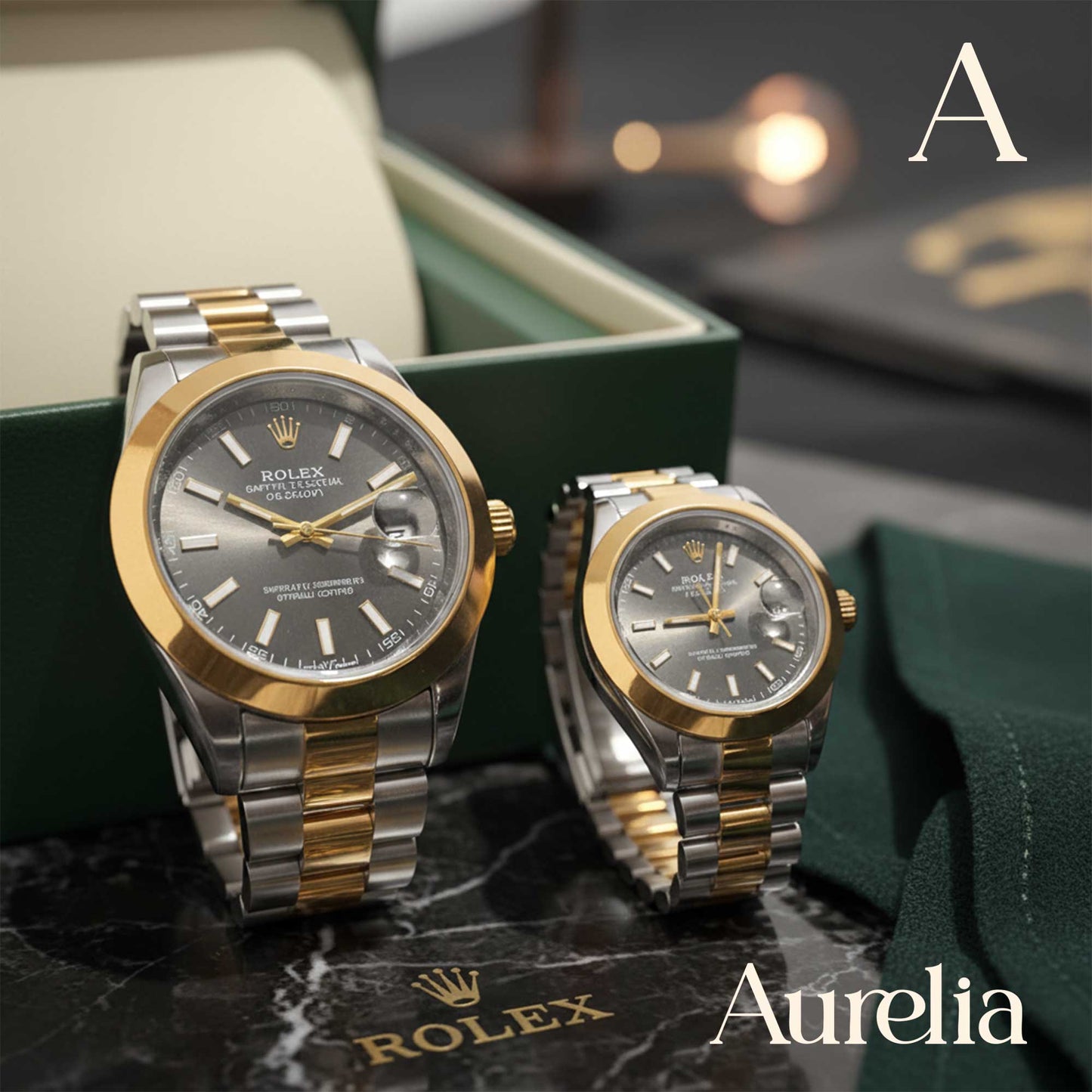 SET PAREJA ROLEX